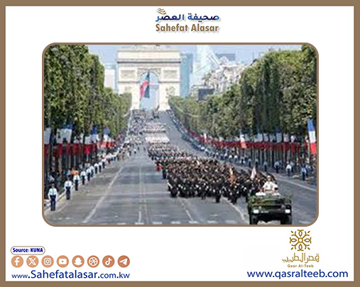 فرنسا تحتفل بيوم (الباستيل) بعرض عسكري في جادة (شانزيليزيه)..
