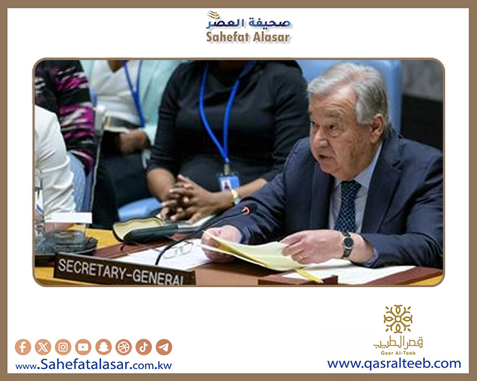 أمين الأمم المتحدة: الدبلوماسية لا تزال قادرة على إيقاف الصراعات والعنف وعدم الاستقرار..