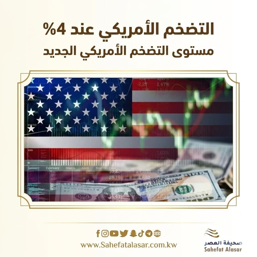 4 % مستوى التضخم الأمريكي الجديد..
