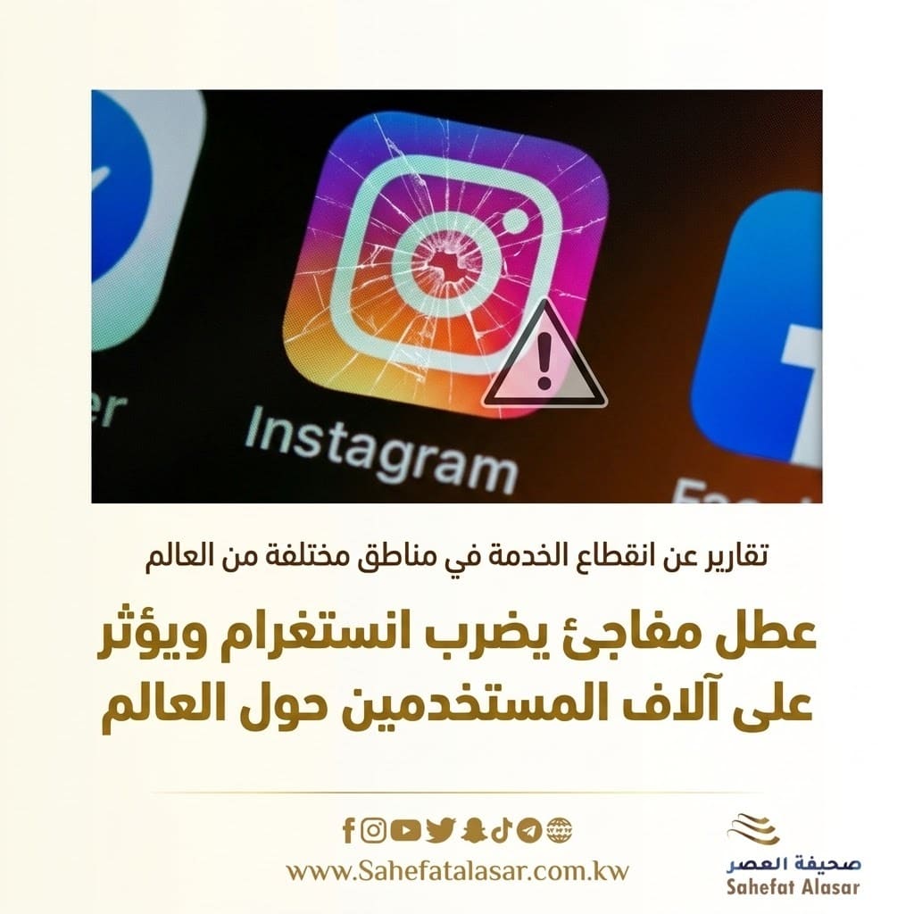 عطل مفاجئ يضرب انستغرام ويؤثر على آلاف المستخدمين حول العالم..