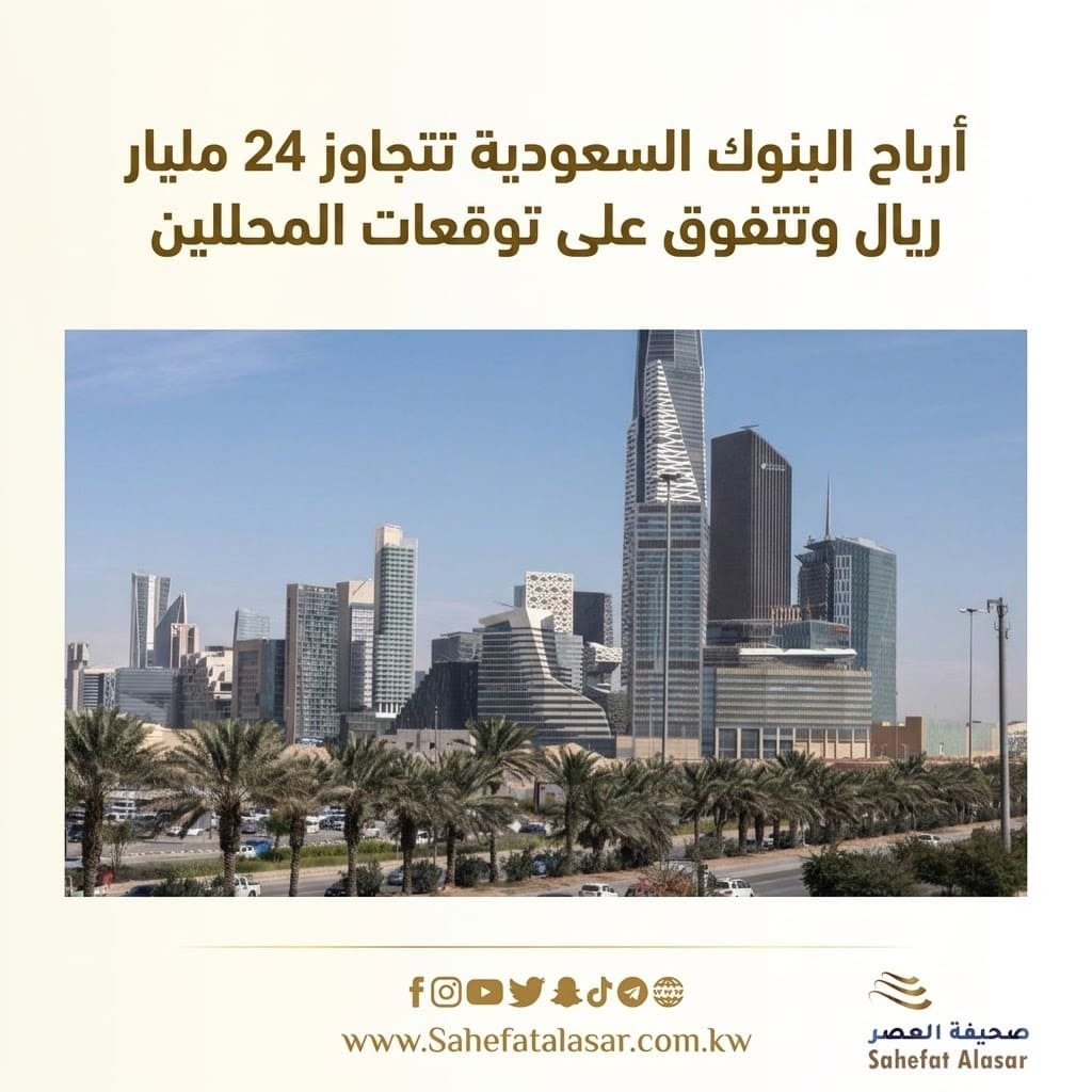 Saudi banks' profits exceed 24 billion riyals, surpassing analysts' expectations..