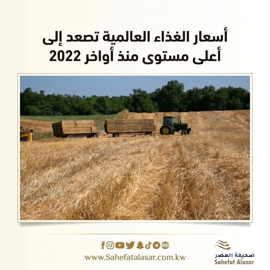 أسعار الغذاء العالمية تصعد إلى أعلى مستوى منذ أواخر 2022..