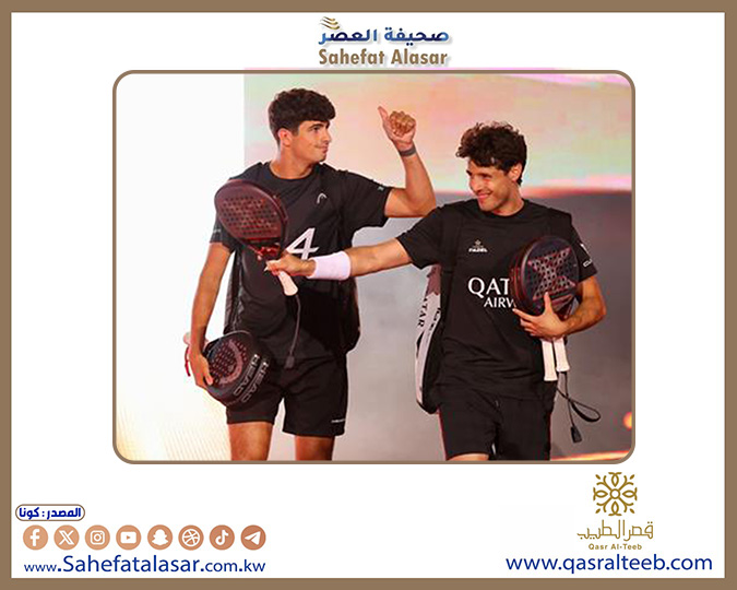 تأهل الثنائي كوييه وتابيا إلى ربع نهائي بطولة (أريد قطر الكبرى للبادل)..
