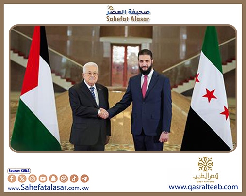 الرئيس الفلسطيني يجتمع مع نظيره السوري في دمشق..