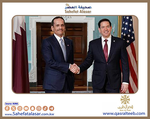 رئيس الوزراء القطري يبحث مع وزير الخارجية الأمريكي تعزيز الشراكة الاستراتيجية..